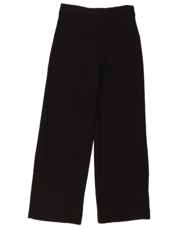 Massimo Dutti Pantalon Chino Taille Haute Femme EU 36 XS W26 L28 Noir