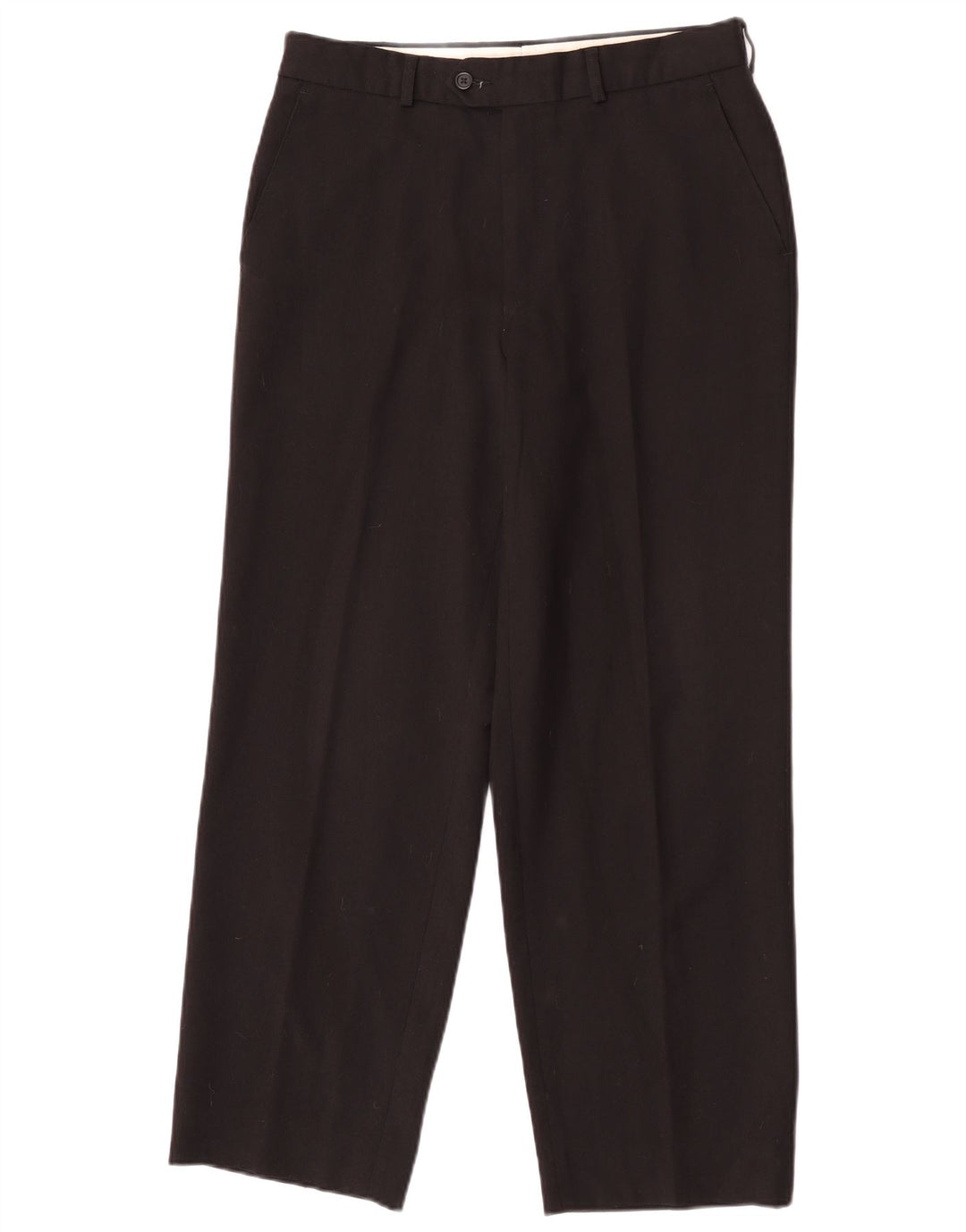 Marks & Spencer Pantalon de costume droit St. Michael pour homme W32 L28 laine noire