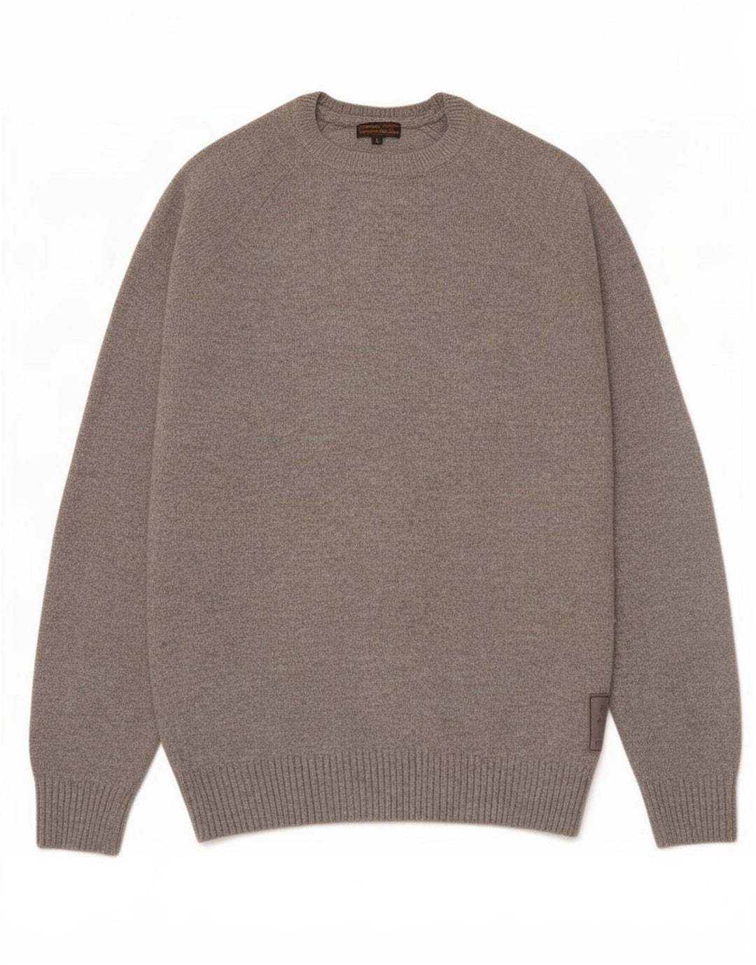 Barbour Pull col bateau pour homme en laine grise grande taille