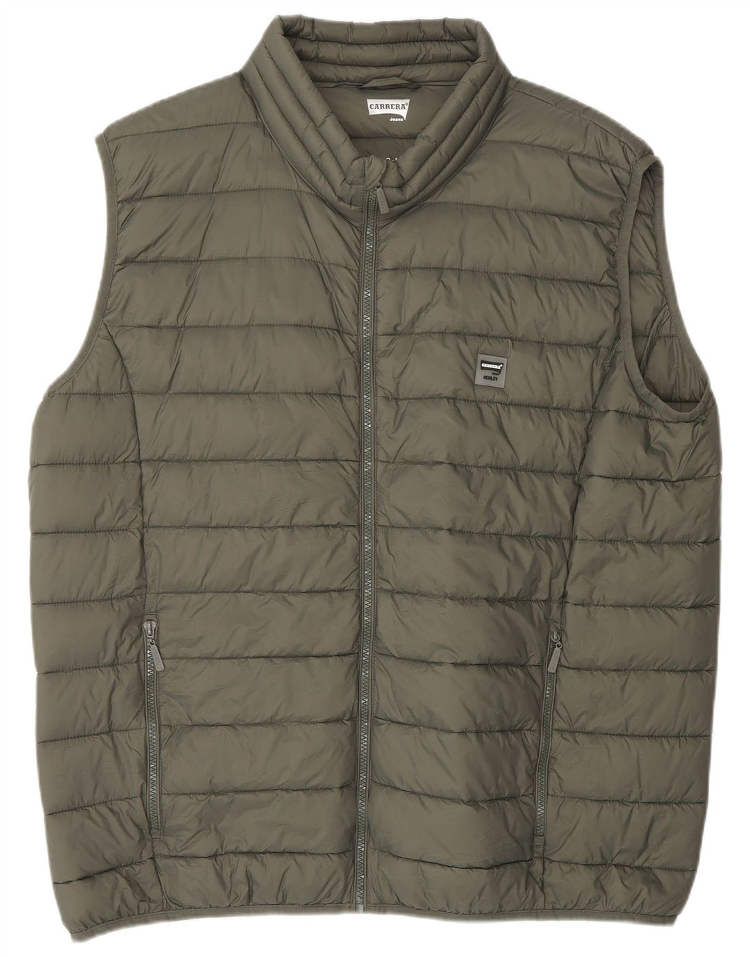 CARRERA Gilet Rembourré Homme UK 44 2XL Kaki Polyamide