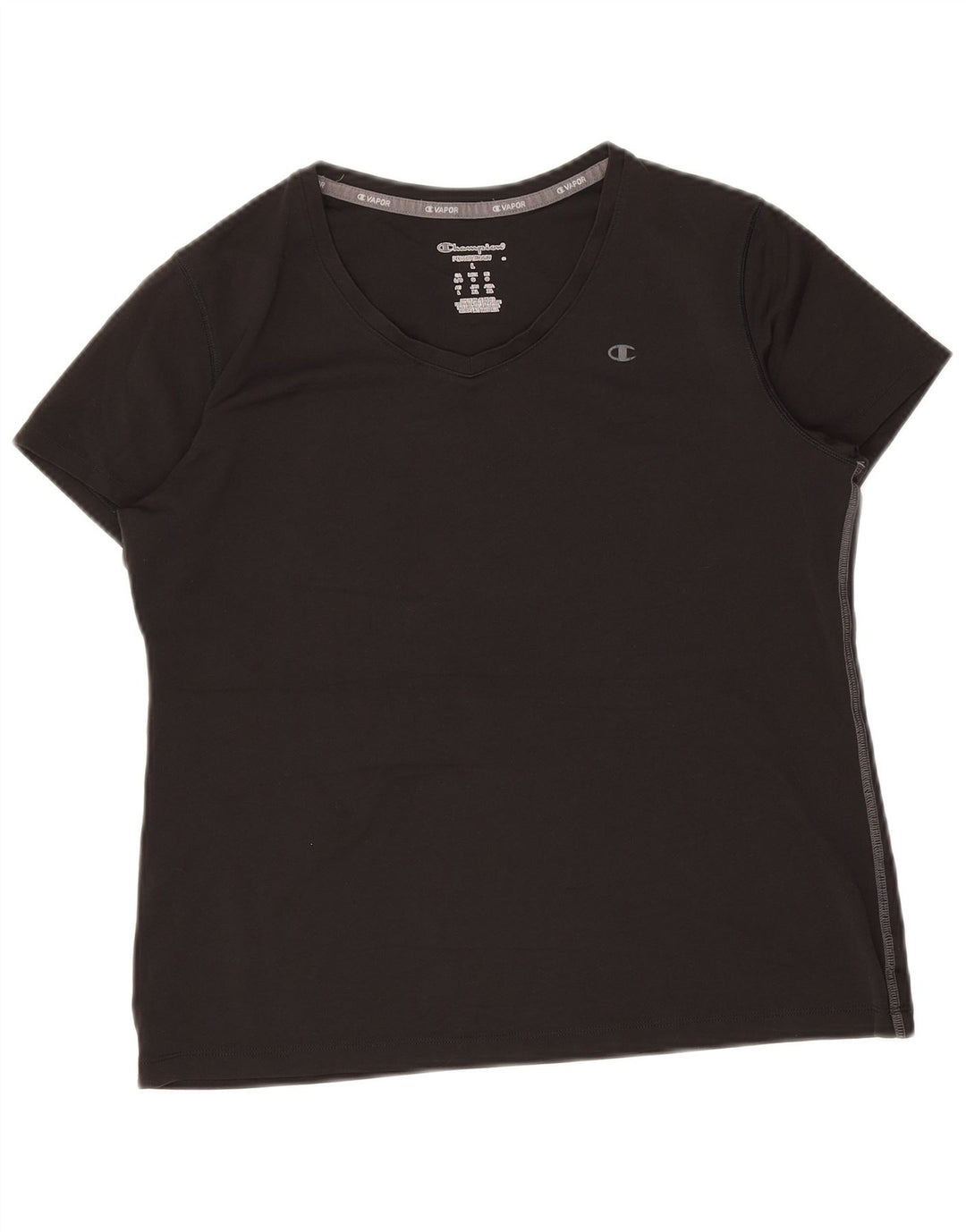 CHAMPION T-Shirt Femme UK 16 Large Noir