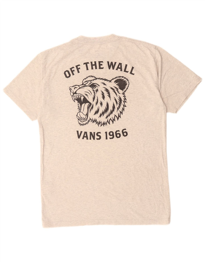 VANS T-shirt graphique coupe classique pour hommes, gris moyen, coton moucheté