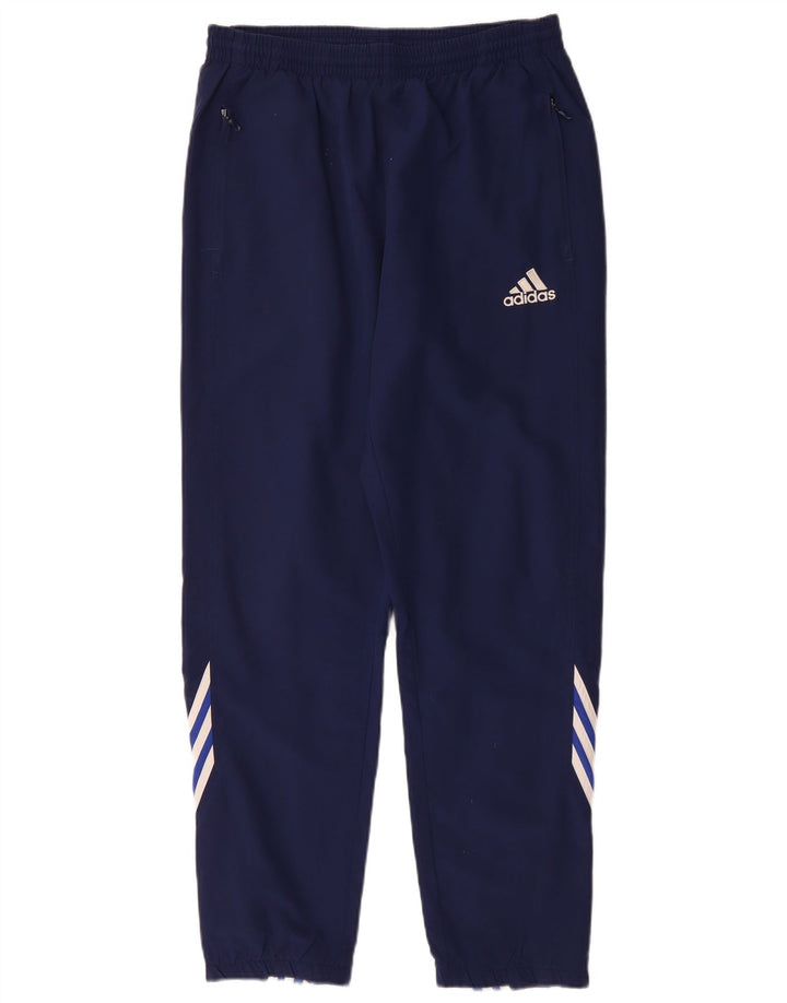 ADIDAS Pantalon de survêtement pour homme UK 38/40 Bleu marine moyen Polyester