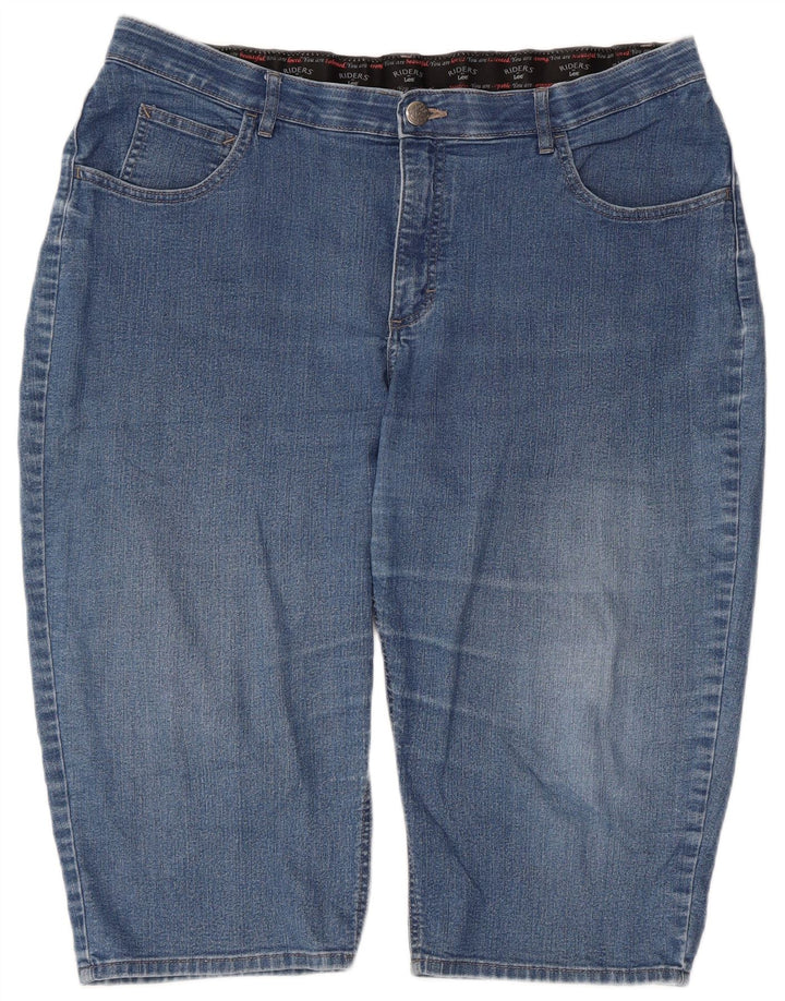 Lee Femme Riders Bermuda Denim Short W40 2XL Bleu Coton