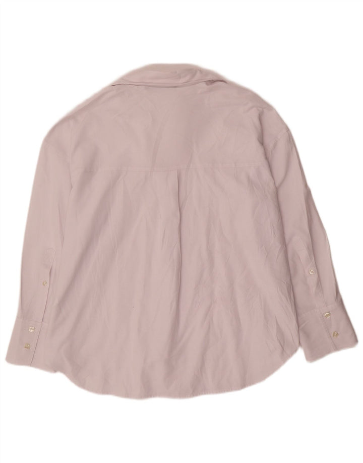 Zara Femme Chemise Oversize UK 6 XS Coton Blanc