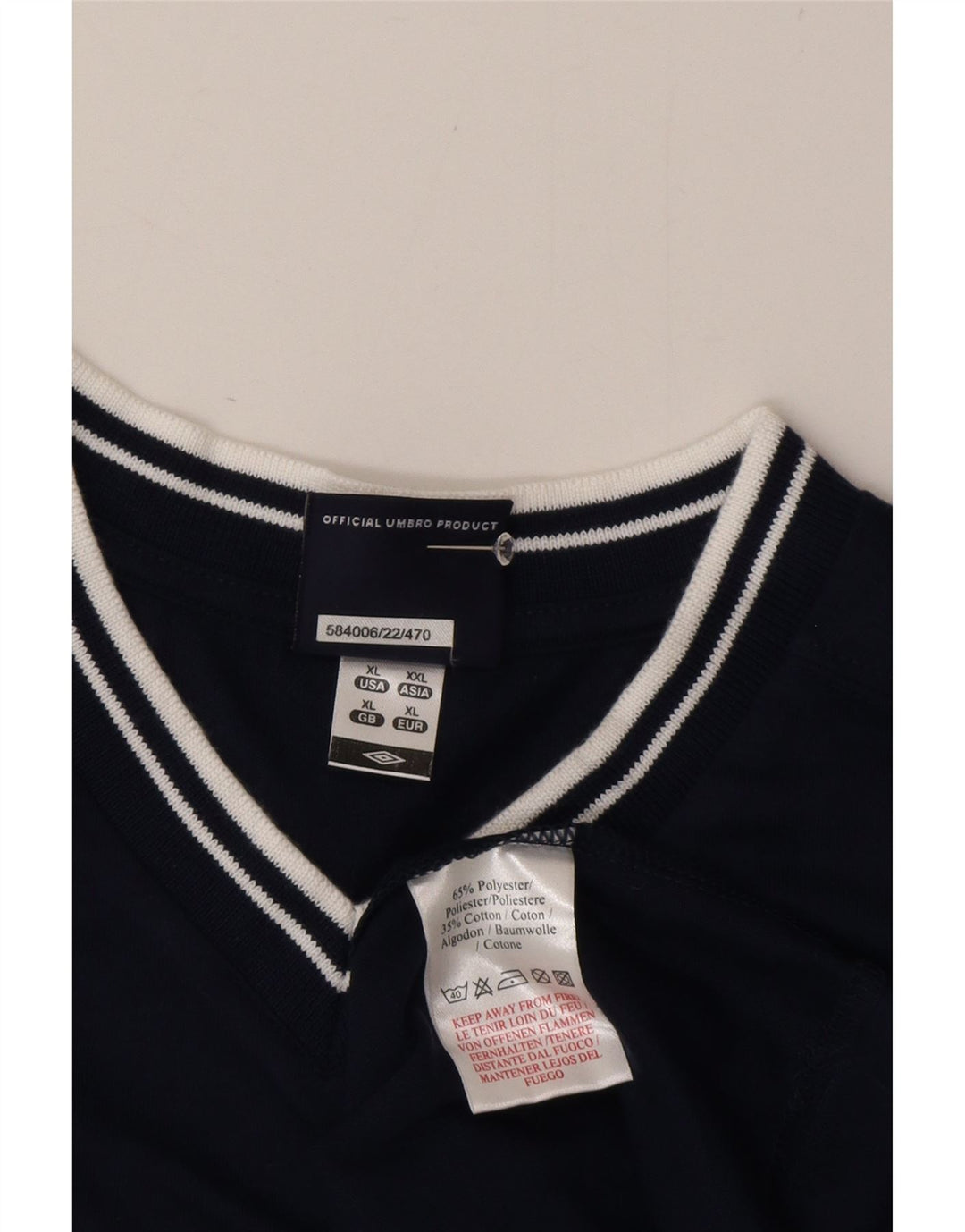 Umbro T-Shirt Homme Top XL Bleu Marine Polyester