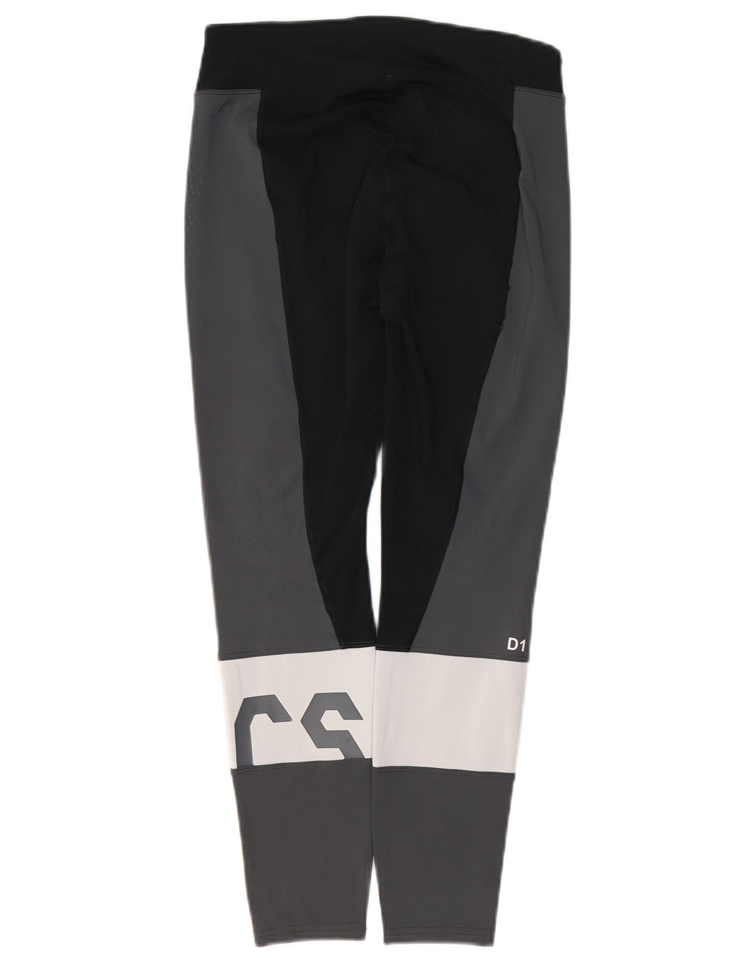 ASICS Leggings graphiques pour femmes UK 10 Small Grey Colourblock