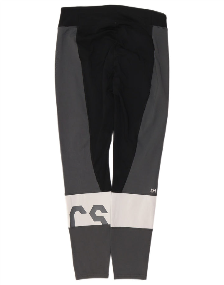 ASICS Leggings graphiques pour femmes UK 10 Small Grey Colourblock