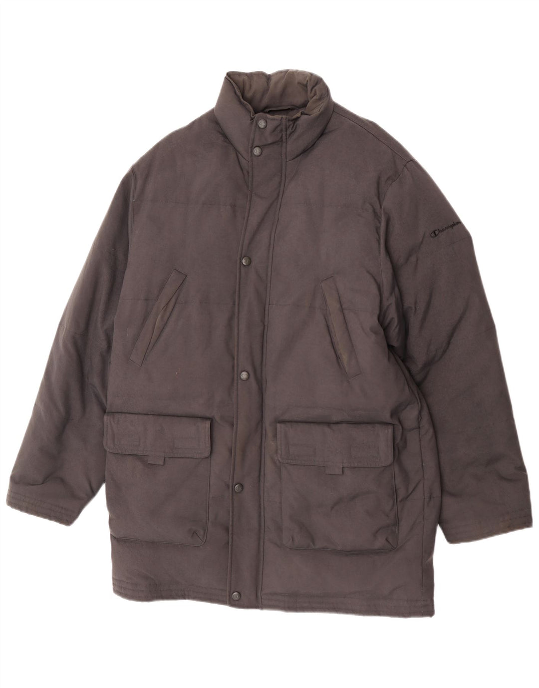 Champion Manteau rembourré pour homme UK 38 Medium Noir Nylon