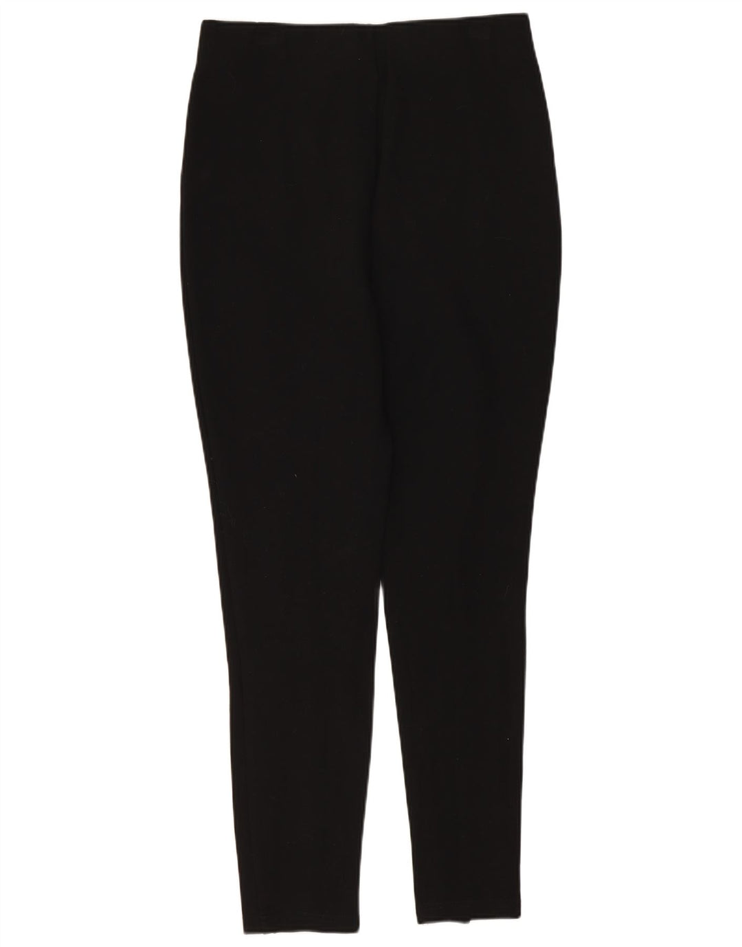 Zara Pantalon court taille haute pour femme Medium W28 L25 Noir Viscose