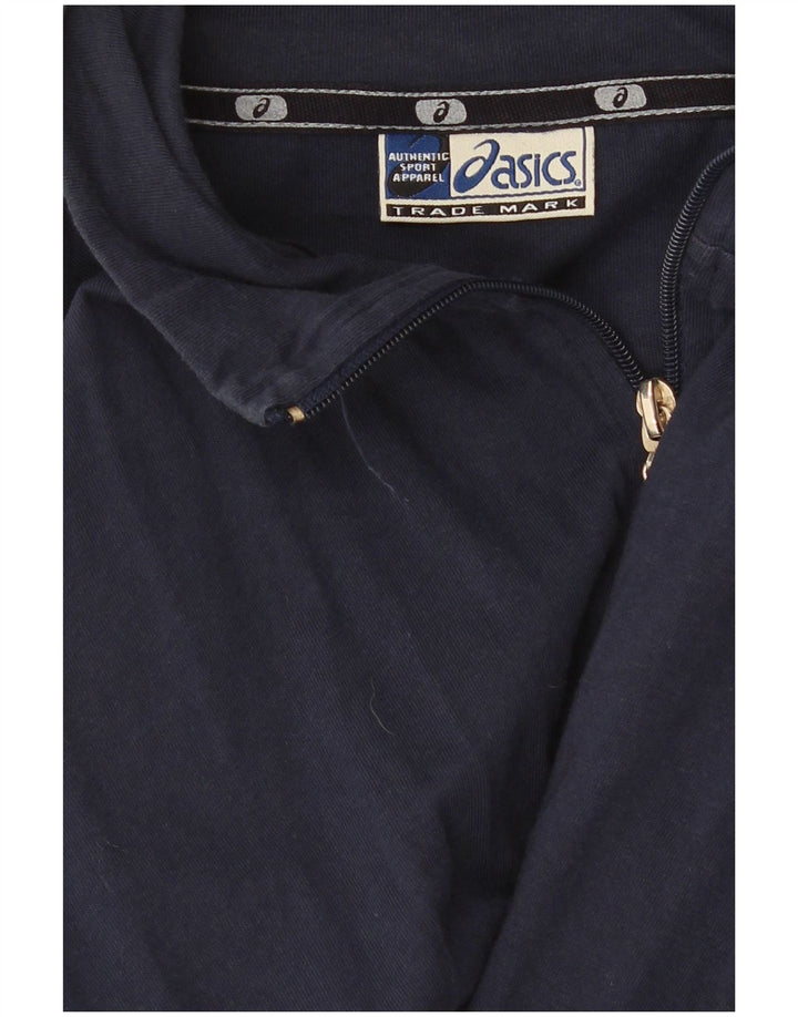 Asics Veste de survêtement pour homme Petit Bleu marine