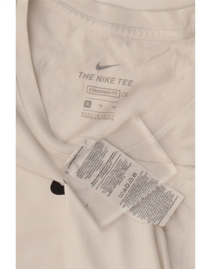 NIKE T-shirt graphique coupe standard pour homme XL Blanc