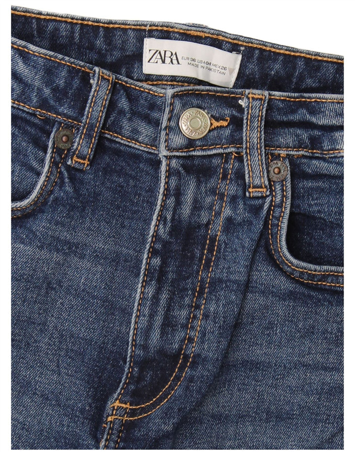 Zara Jean Bootcut Femme EU 36 XS W26 L25 Bleu Marine