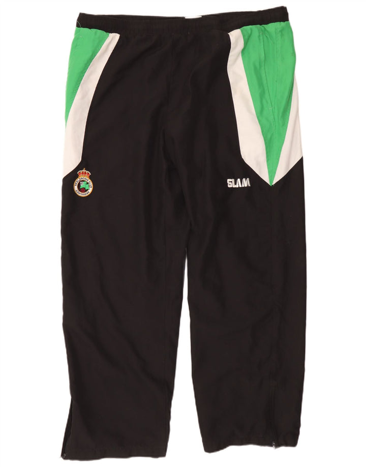 Slam Pantalon de Survêtement Homme Large Noir Colorblock Polyester
