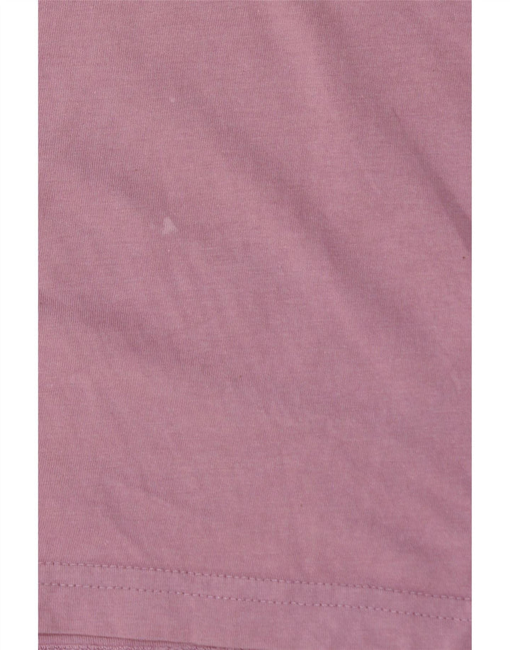 LEE Womens T-Shirt Top UK 14 Medium Pink Cotton