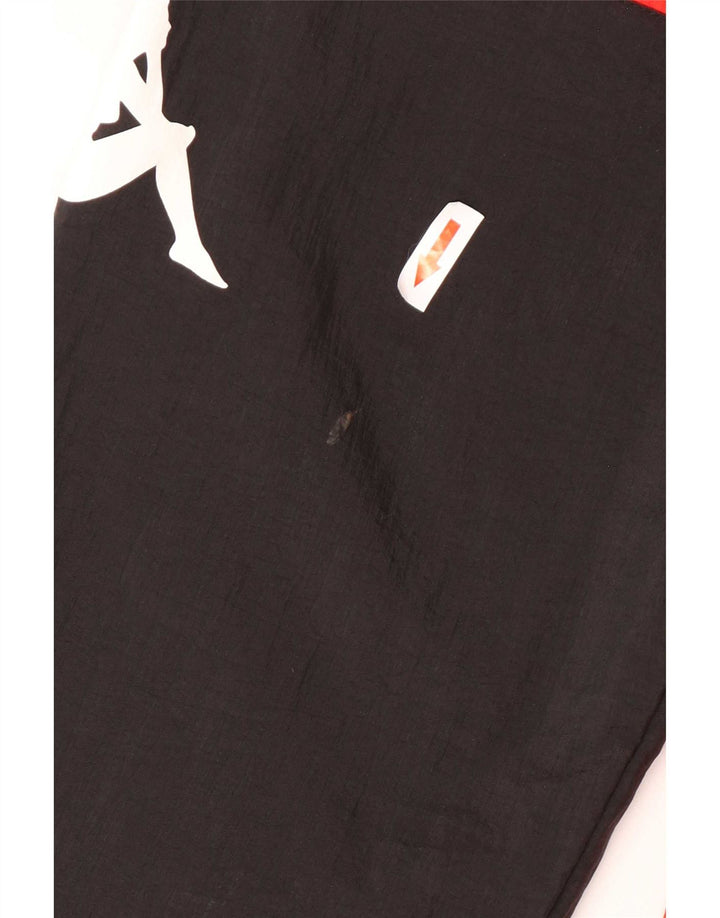 Kappa Veste de Survêtement Graphique Homme Small Noir Colorblock Polyamide