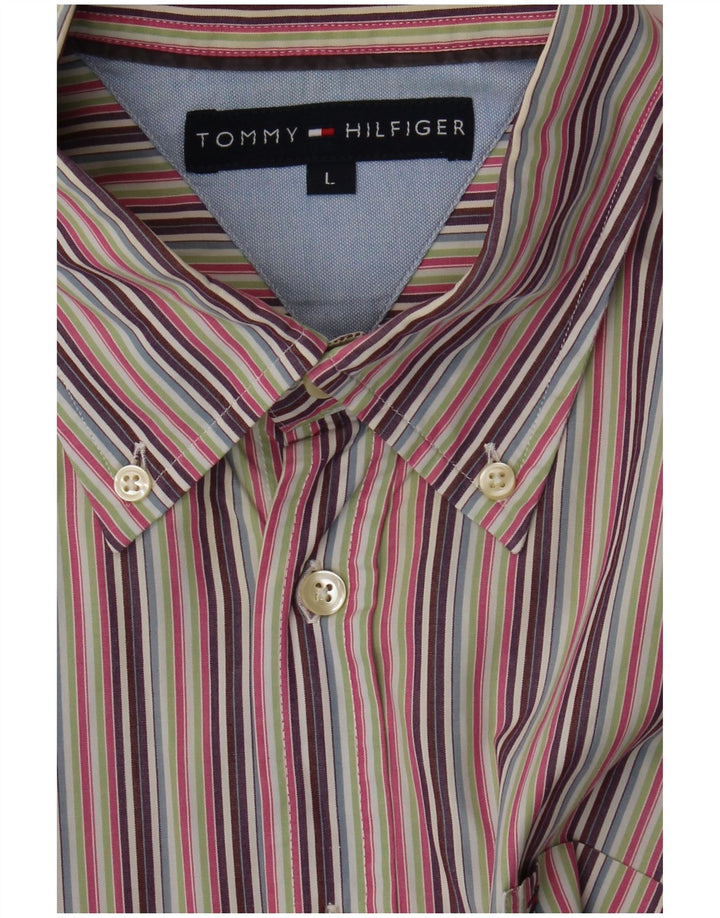 Tommy Hilfiger Chemise Homme Large Multicolore Rayé