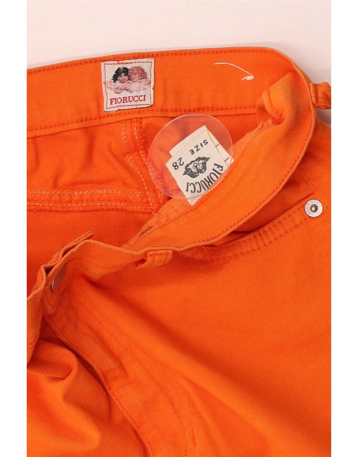 Fiorucci Jean Slim Femme W28 L30 Orange Coton