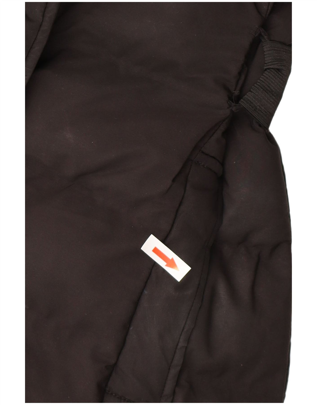 OASIS Manteau rembourré à capuche pour femme UK 12 Medium Noir Polyester