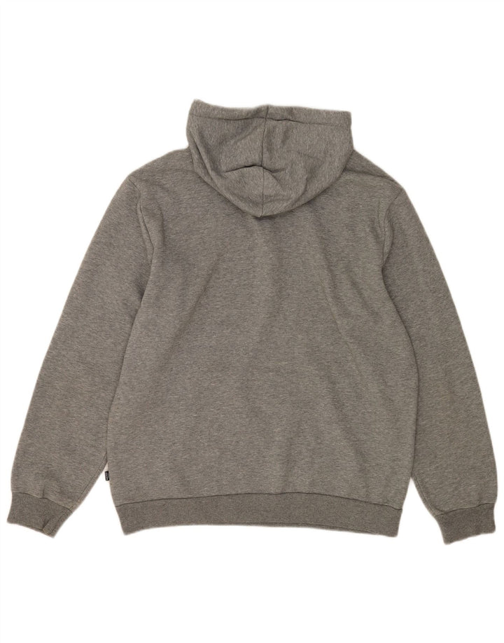 Puma Pull à Capuche Graphique Homme Gris Moyen Moucheté Coton