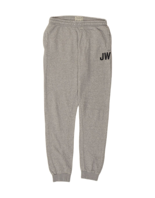 Jack Wills Pantalon de survêtement pour garçon 14-15 ans Gris Coton