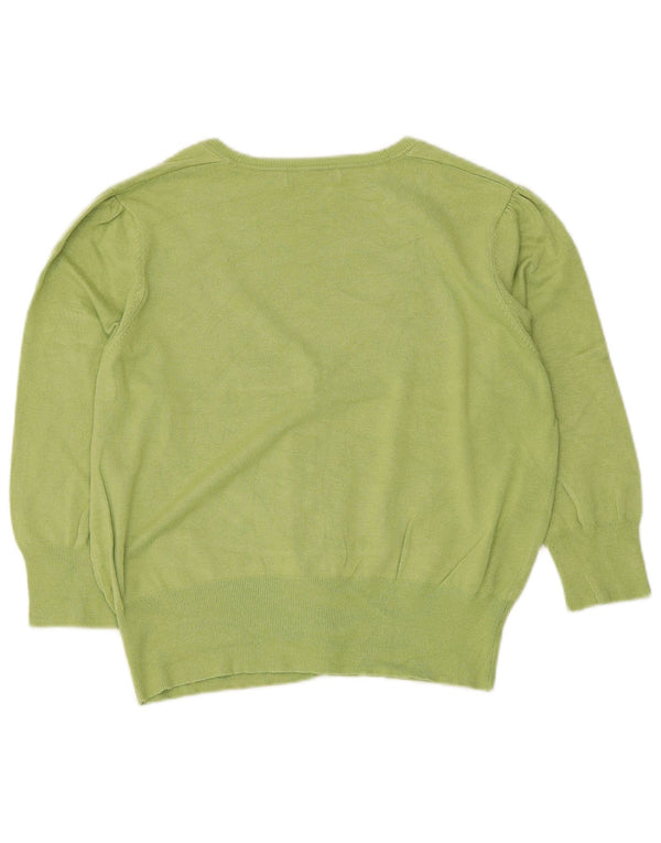 Marks & Spencer Cardigan court à manches 3/4 pour femme UK 18 XL Vert