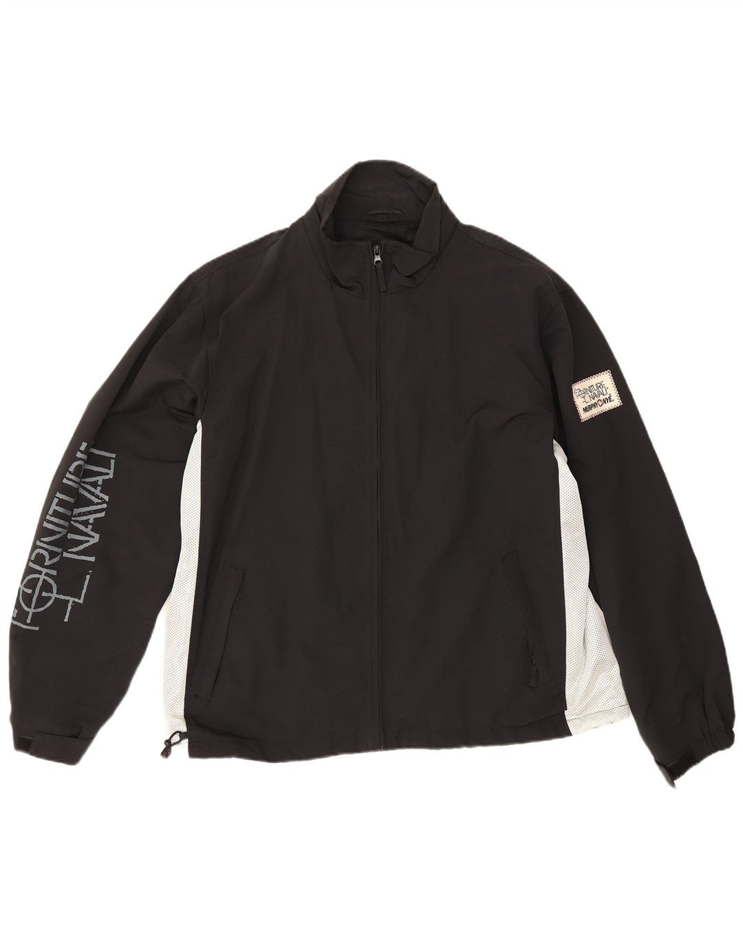 Murphy & Nye Veste de survêtement graphique pour hommes, grand, noir, colour block