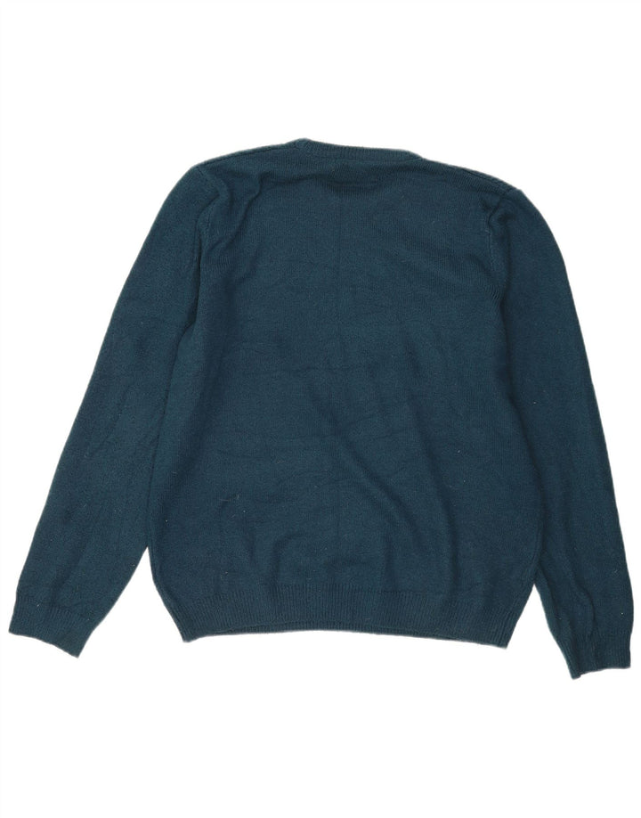 Marks & Spencer Pull à col rond pour homme en acrylique bleu Taille L