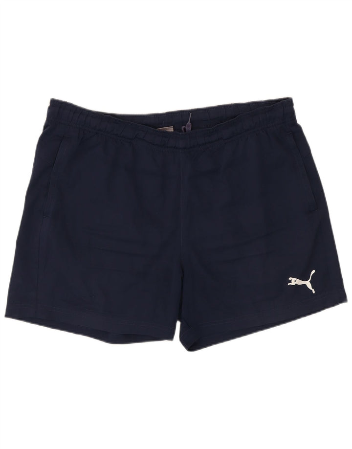 Puma Short de Sport Homme Bleu Marine Large