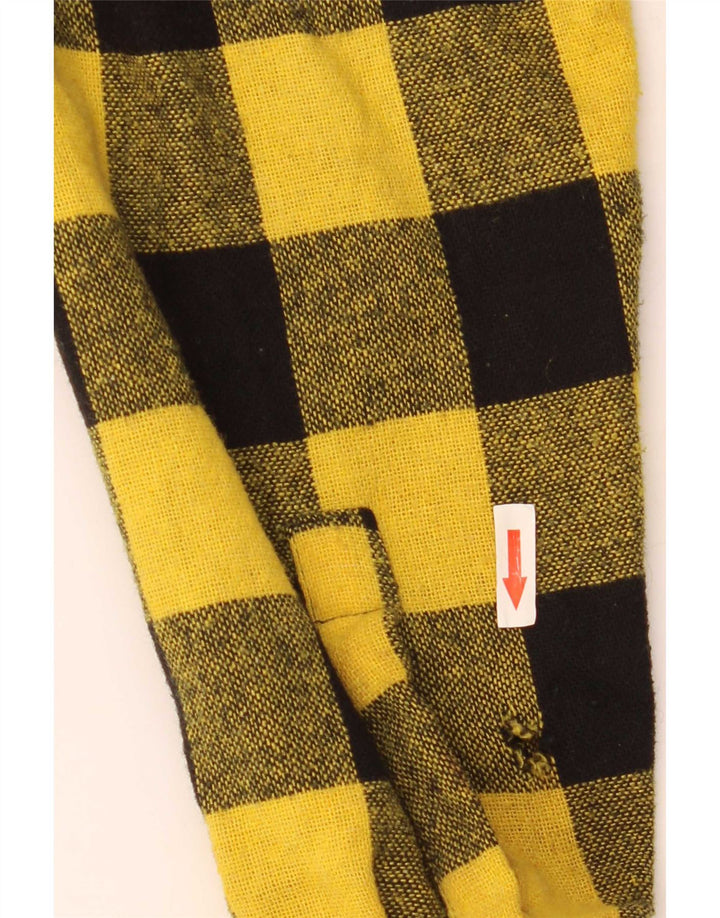 Wanted Chemise Surchemise Homme Vichy Jaune Moyen Acrylique