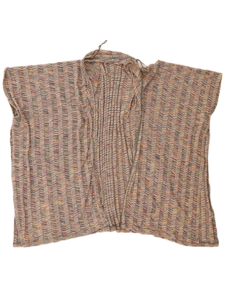 Zara Cardigan à manches courtes pour femme UK 12 Medium Multicolore