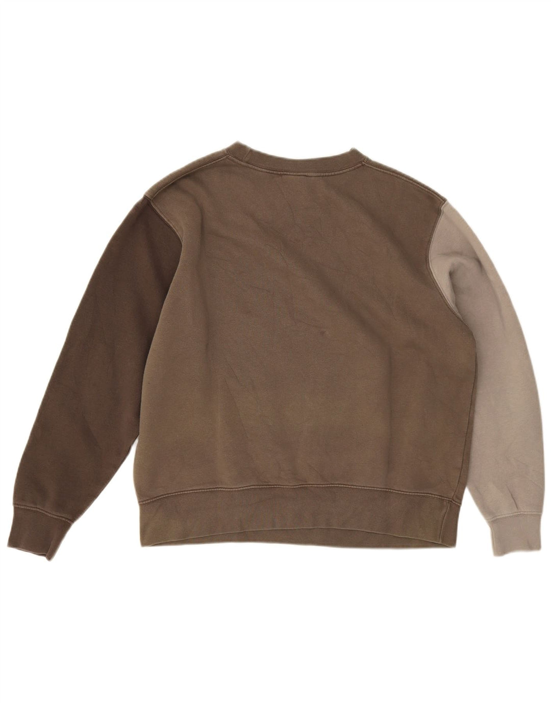 Nike Sweat-shirt surdimensionné pour femme UK 14 Marron moyen Colourblock