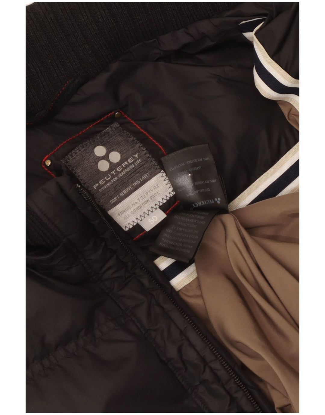PEUTEREY Doudoune Femme IT 50 XL Noir Polyamide