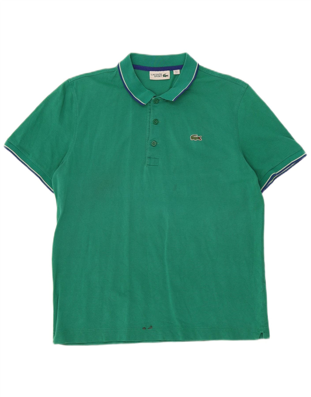 LACOSTE Polo Homme Taille 5 Grand Coton Vert