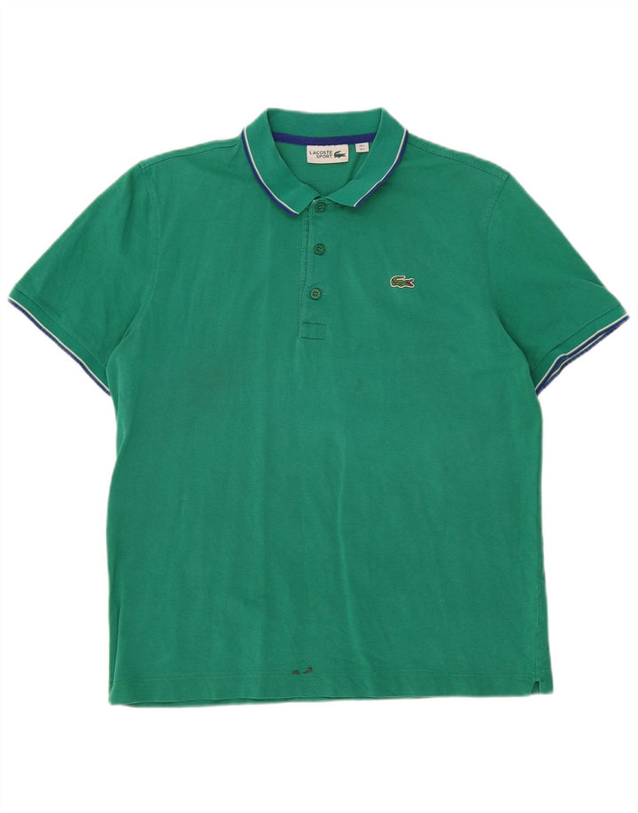 LACOSTE Polo Homme Taille 5 Grand Coton Vert