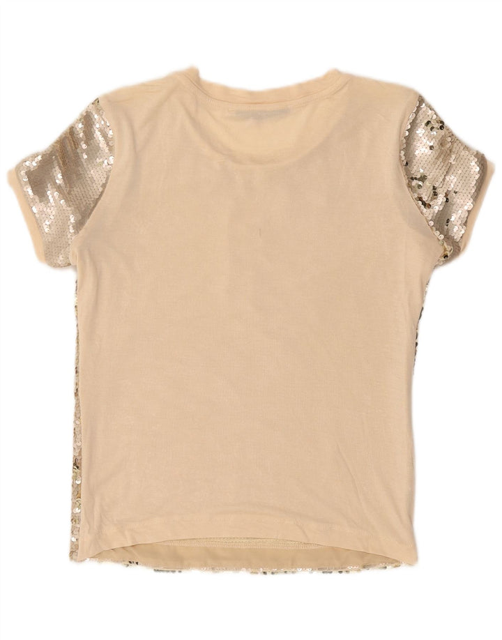 Guess Chemisier à sequins pour femme UK 10 Petit Beige