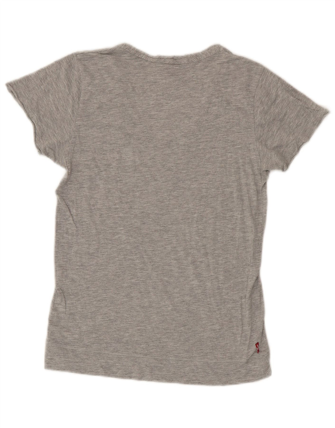 Levi's T-Shirt Femme UK 14 Large Gris Coton