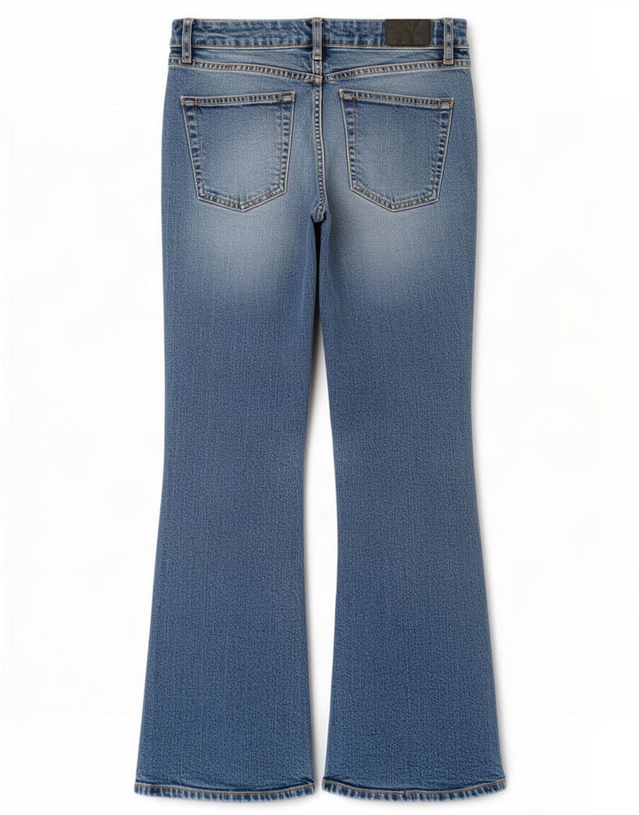 Superdry Jean évasé W28 L30 Bleu Femme