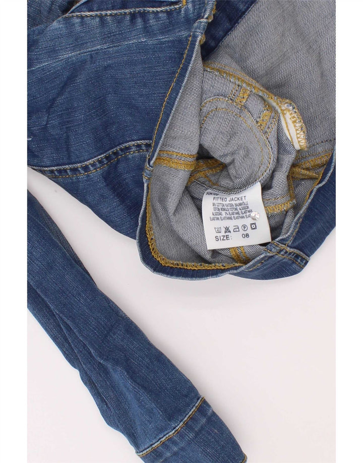 Lee Veste en Jean Fille 7-8 Ans XS Bleu Coton