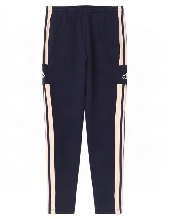 Adidas Pantalon de survêtement graphique pour homme Large en coton bleu marine