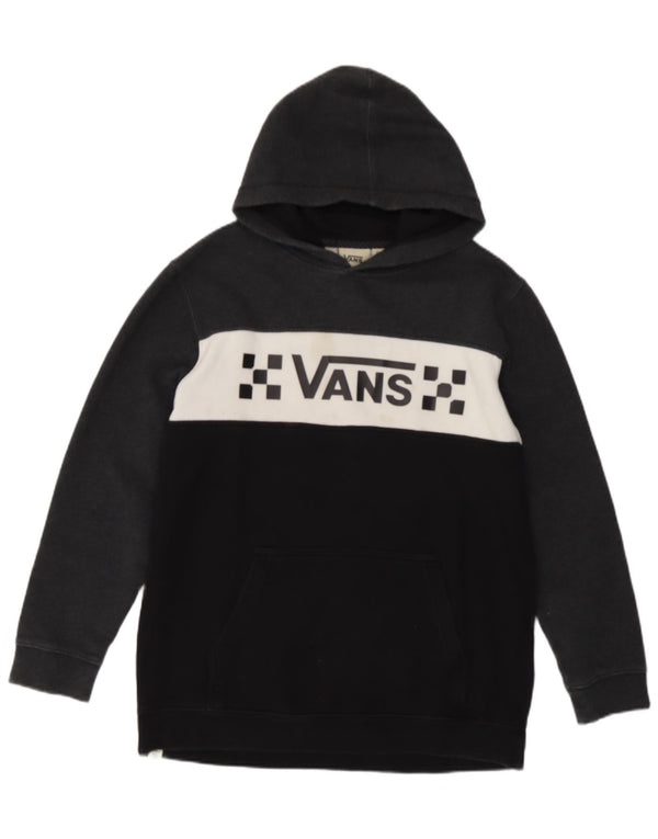 Vans Pull à capuche graphique pour femme UK 18 XL Bleu marine en coton colour block