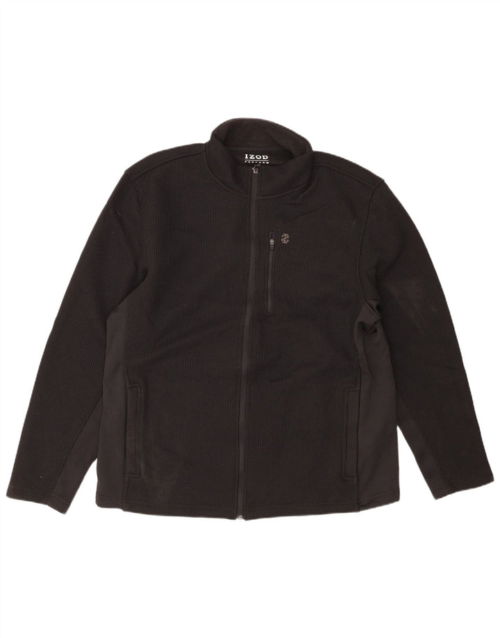 IZOD Veste de Survêtement Homme Grand Noir Polyester