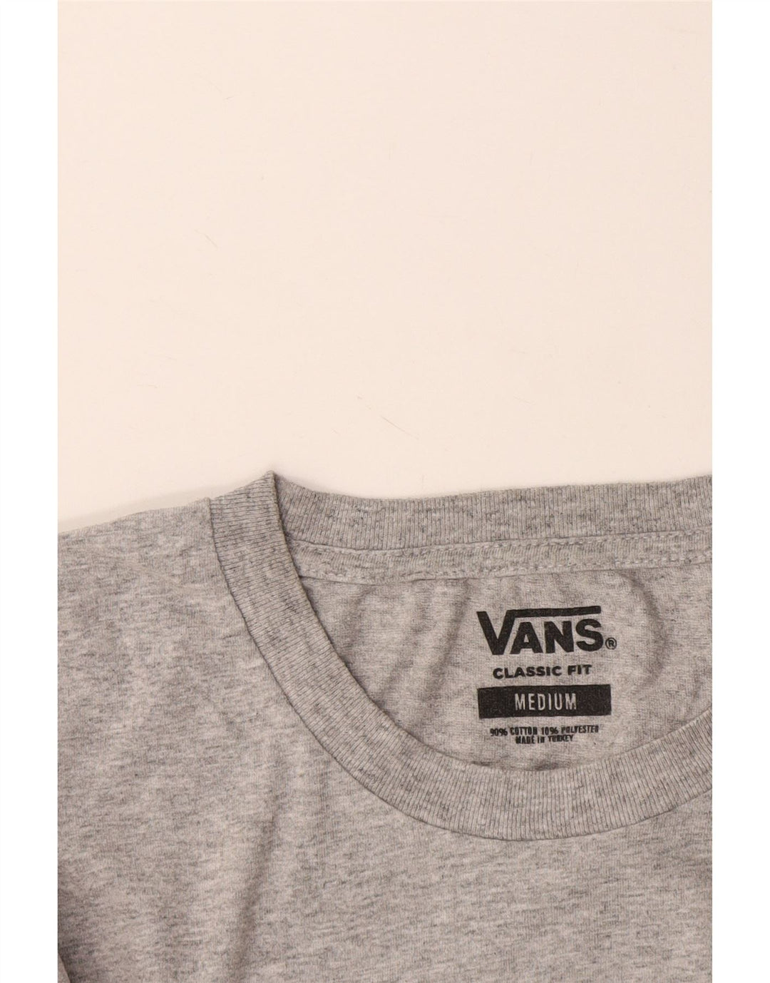 VANS T-shirt coupe classique pour homme en coton gris moyen