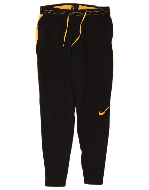 Nike Pantalon de survêtement Dri Fit pour homme Taille S en polyester color block noir