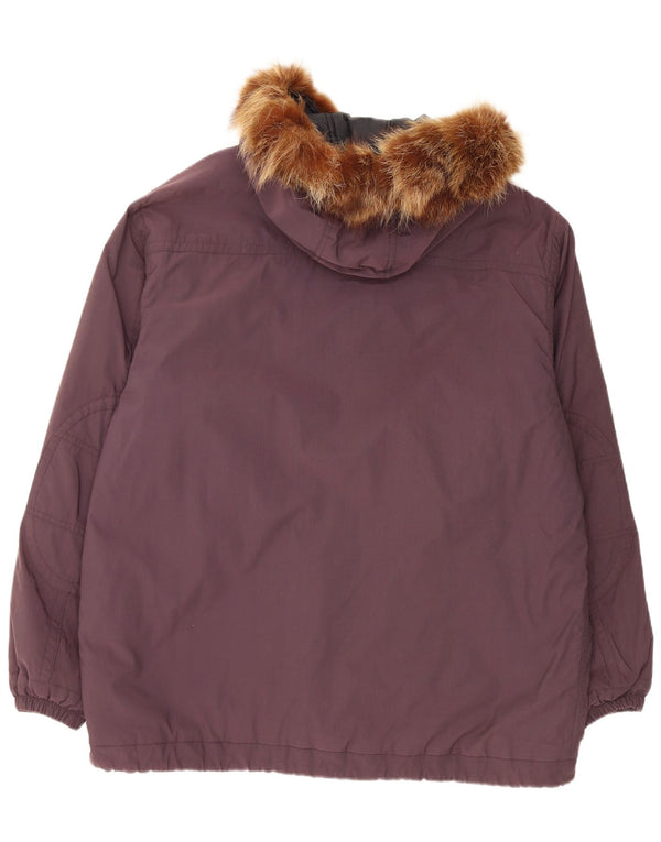 Belfe Parka à capuche pour homme IT 54 2XL Bordeaux Nylon