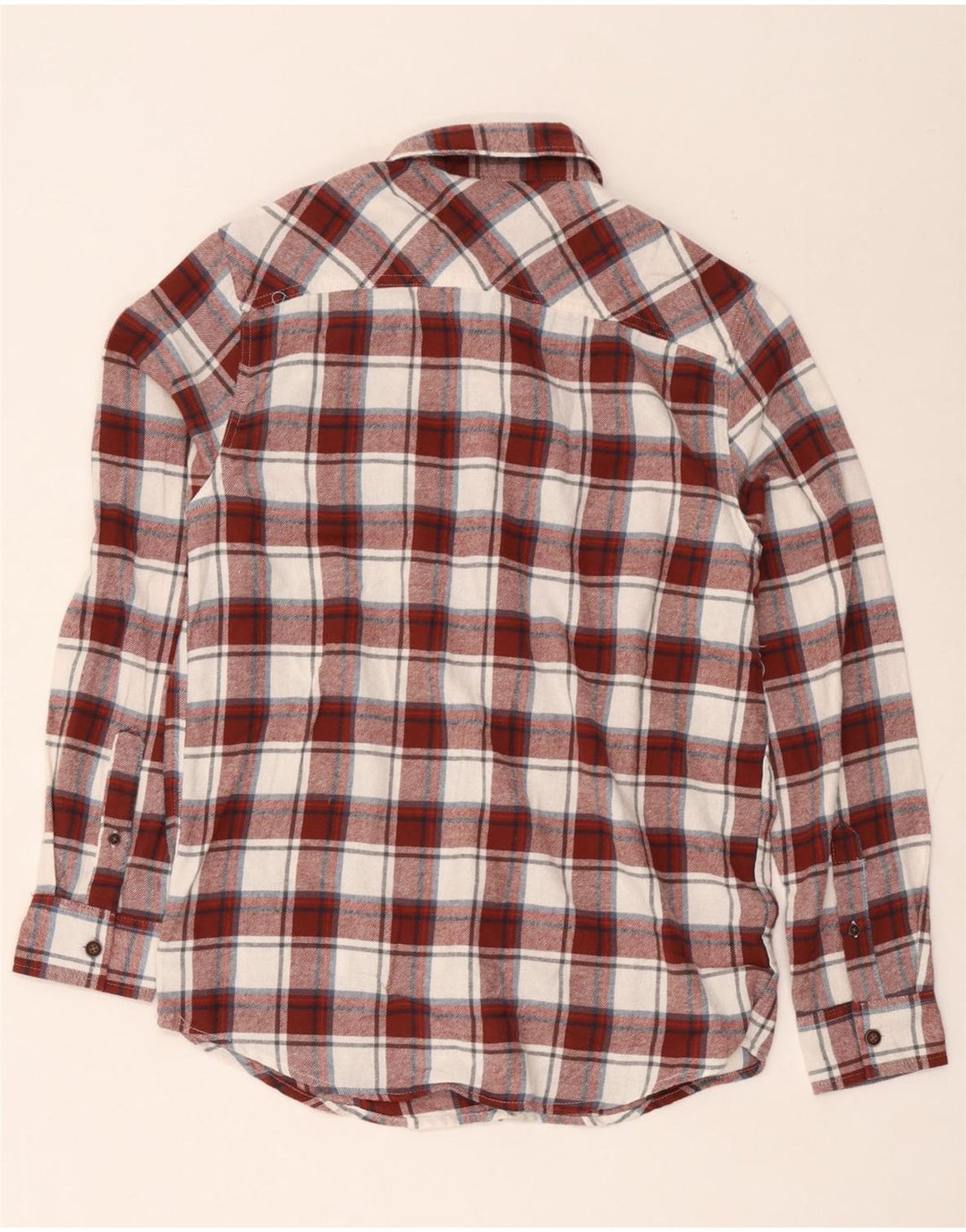 Lee Chemise en flanelle pour homme, coupe régulière, petit carreaux bordeaux en coton