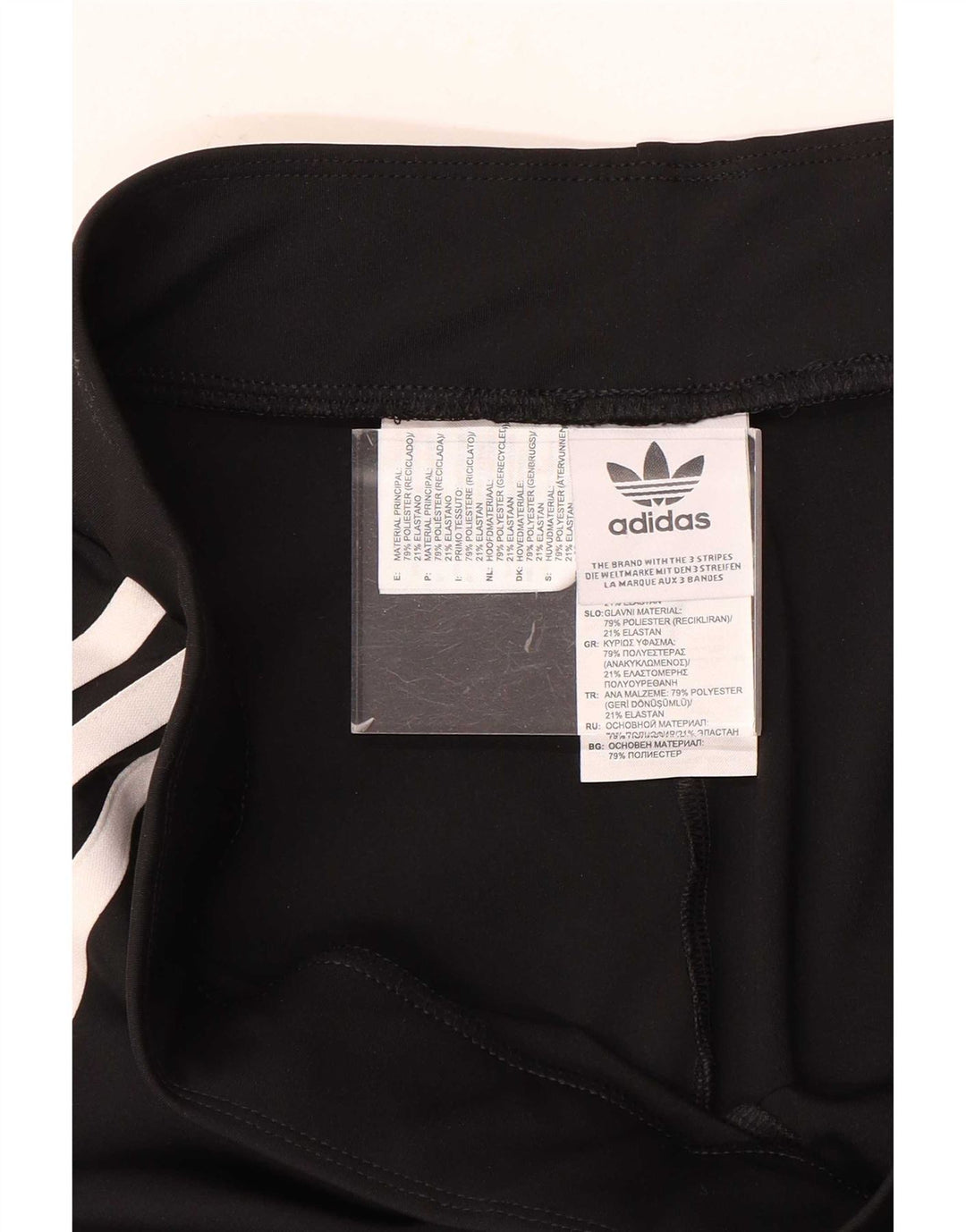 Adidas Femmes Flare Leggings UK 16 Grand Noir Polyester