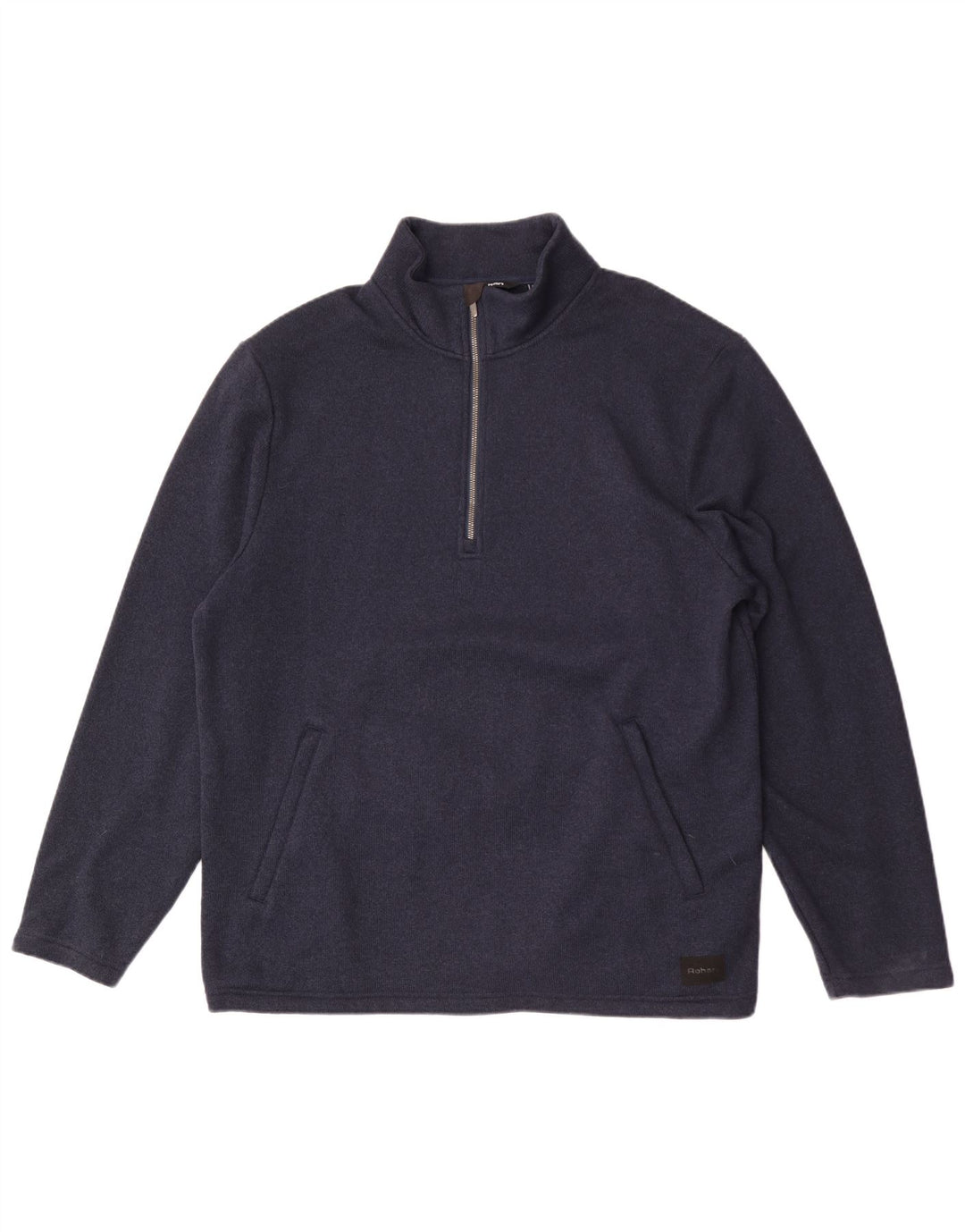 Rohan Sweat-shirt col zippé pour homme XL Bleu marine Polyester