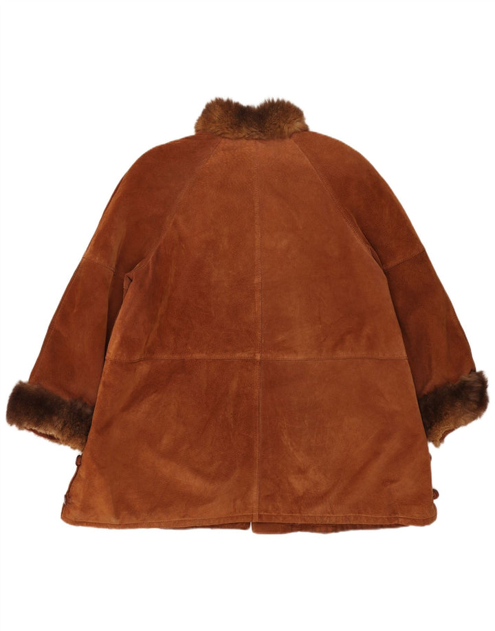 Pascucci Pardessus en daim pour femme EU 44 XL Marron