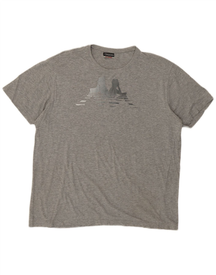 KAPPA T-Shirt Graphique Femme UK 18 XL Gris Coton
